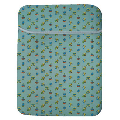 Full Sublimation Reversible Laptop Sleeve with Fold-Over
