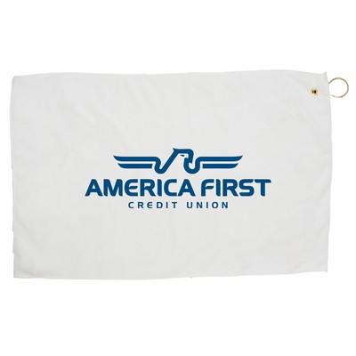 15"x24" Microfiber Golf Towel with Hook & Grommet