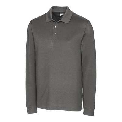 Cutter and Buck Advantage Tri-Blend Pique Long Sleeve Polo Men's Big and Tall