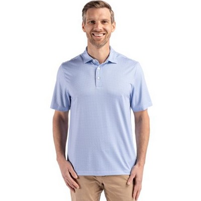 Cutter & Buck Pike Eco Diamond Dot Print Recycled Mens Big & Tall Polo