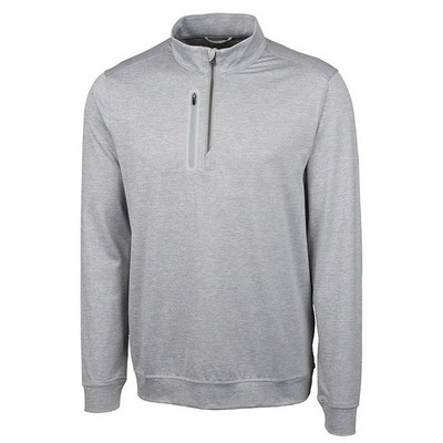 Cutter and Buck Stealth Heathered Quarter Zip Pullover