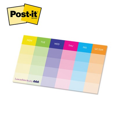 Post-it® Custom Printed Organizational Notes (6"x10") - 25 Sheets