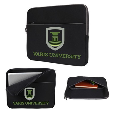 Full Sublimation Laptop Sleeve with Zip Closure and Zipped